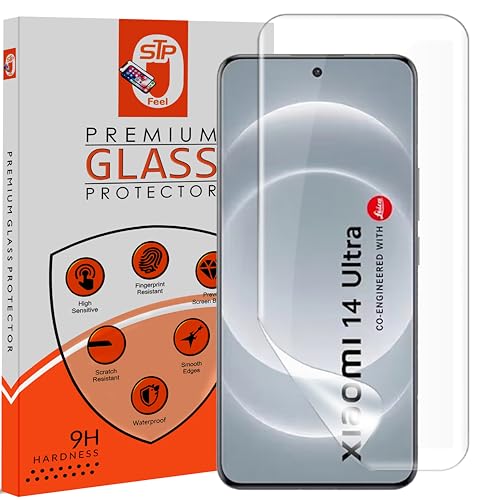 Image of STP FEEL 1 Pack Unbreakable Membrane Screen Protector Guard Compatible For Xiaomi 14 Ultra 5G, 6.73 Inch | Hydrogel Membrane Ultra Smooth Touch with Finger Print Support - HD /3 Months Warranty
