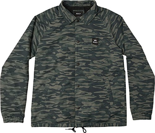 RVCA Young Men's Va All The Way Coaches Jacket Outerwear, Camo