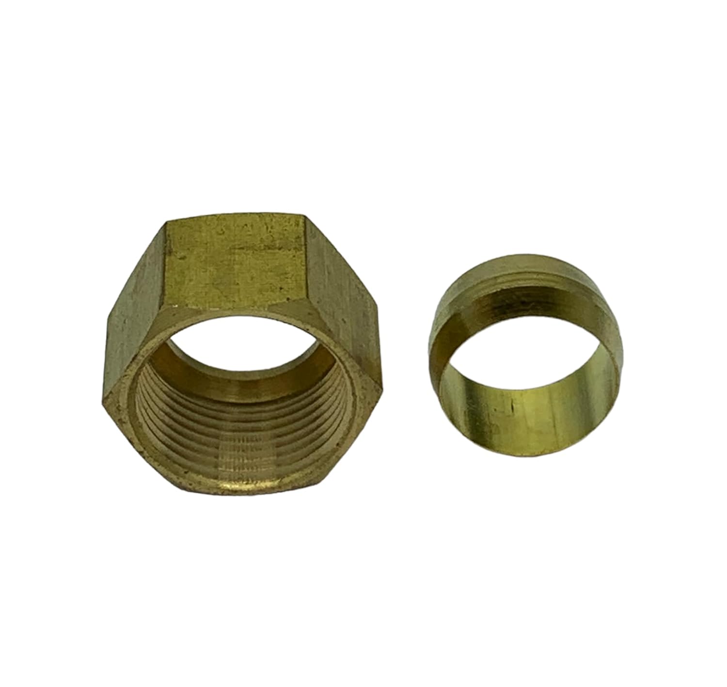 2 Pack of Air Compressor Compression Nut & Sleeve Ferrule Combo Compatible with Devilbiss Craftsman SSP-7813