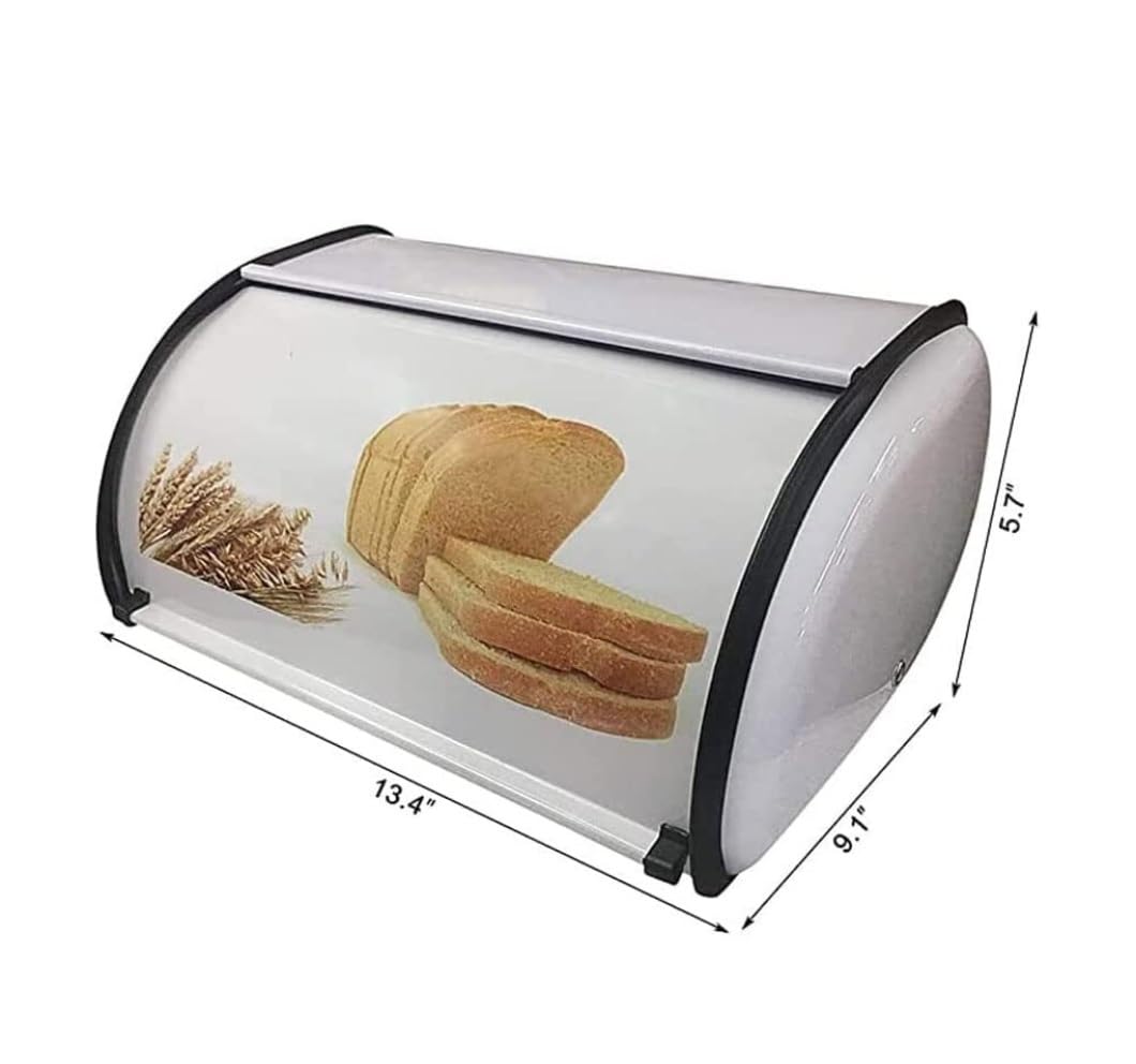 Pojemnik Do Przechowywania Chleba Food Storage Metal Bread BoxMultifunctional Bread HolderLarge Capacity Bread Storage Container Decor Chlebak Na Pieczywo
