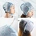 Salon Hair Coloring Dye Cap, 6Pcs Hair Highlighting Caps with 6Pcs Hair Needles Crochet Hooks Disposable Highlight Tipping Cap Hair Coloring for Salon and Home Use Hair Highlighting Coloring Supplies