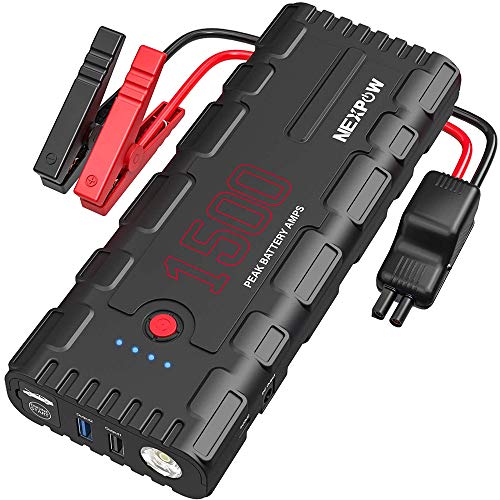 NEXPOW Car Battery Starter, 1500A Peak 21800mAh 12V Portable Auto Car Battery Charger