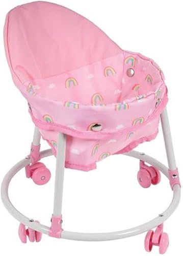 Miniatura 2 de Adora Andador de muñeca de bebé en diseño adorable de rosa arcoíris, se adapta a muñecas de bebé de hasta 16 pulgadas, regalo de cumpleaños para