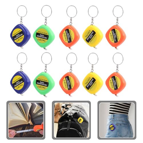 OSALADI Mini Cinta Métrica Retráctil Portátil 10 Piezas miniatura 7