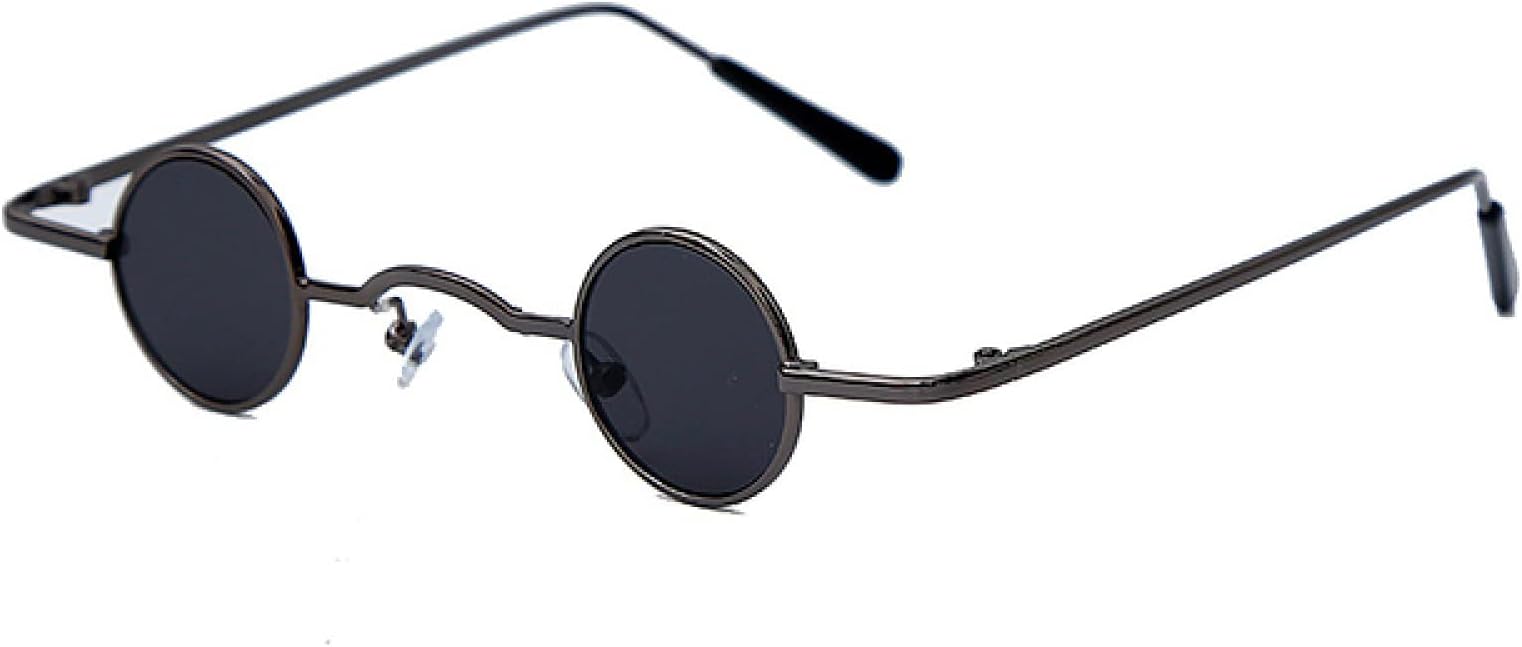 WOJING Steampunk Small Sunglasses Women Vintage Retro Round Mirror Sun Glasses Men Unique Eyeglasses Luxury Eyewear UV400 oculos