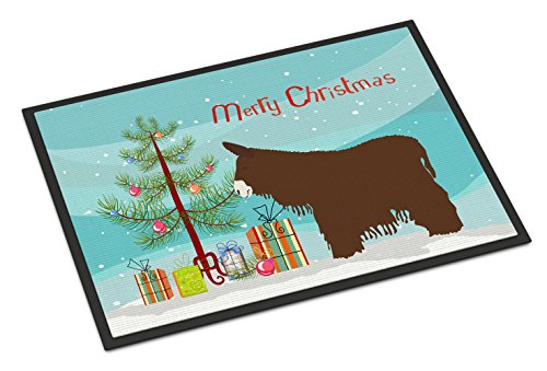 Caroline's Treasures Farm Animal Series One Weihnachts-Fußmatte, Textil, Esel & Pantoletten -...