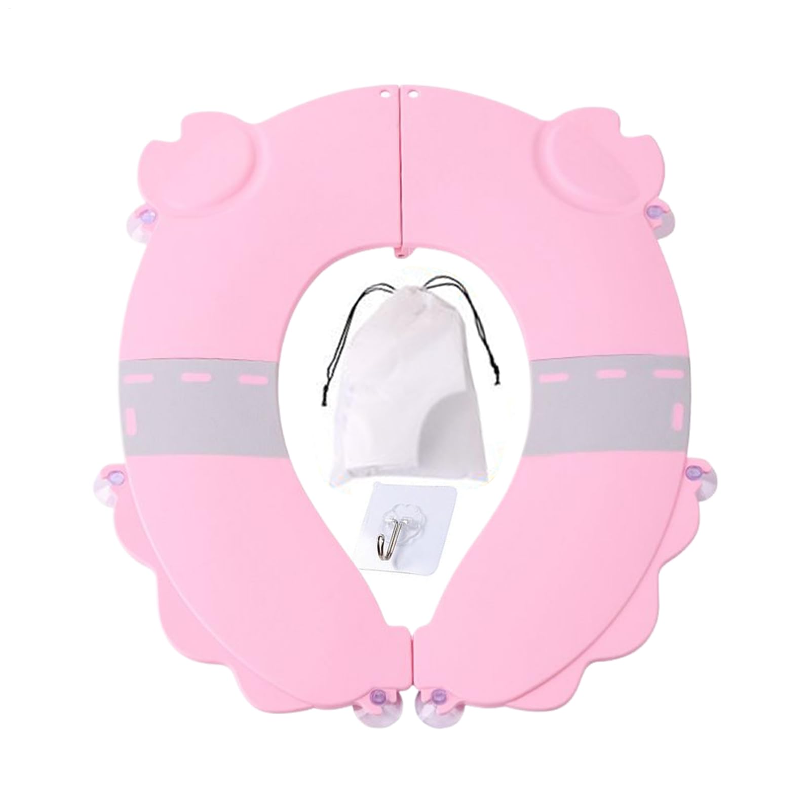 Siège de toilette enfant pliable Teksome réducteur WC bébé portable et antidérapant