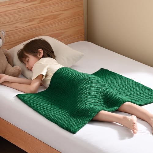Guohaoi Knitted Weighted Blanket for Adults, 20"x30" 2lbs Full/Queen Size