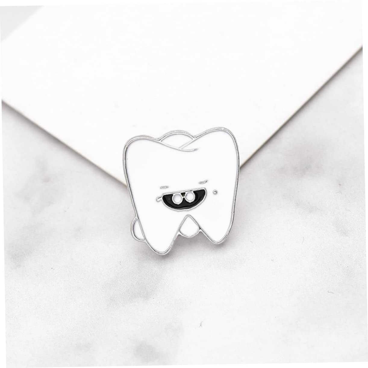 Lustige Zähne Brosche Set von 4 Emaille Pin Broschen für Frauen Männer Kinder
