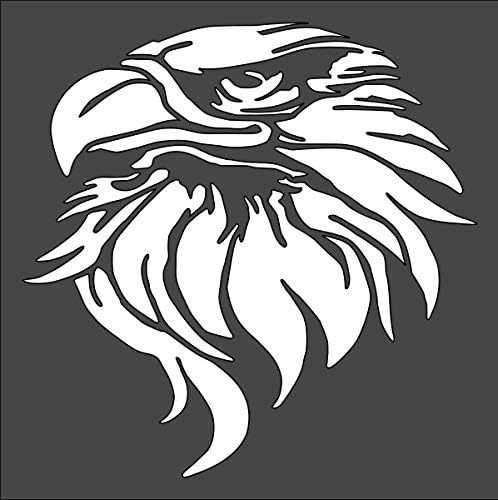 Eagle Logo Stencil Reusable Flexible Clear Plastic 1-5.5x5.5 in Arts and Crafts Material Scrapbooking for Airbrush Painting Drawing