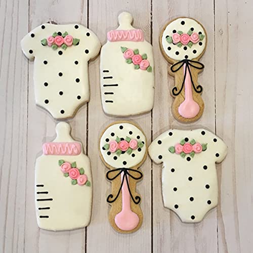 Bee Themed Cookie Cutters, 8 Pack Bumble Bee Baking Molds Stainless Steel Biscuit Sandwich Cake Cutter Set For Baby Shower Party Supplies Favors #TOP7