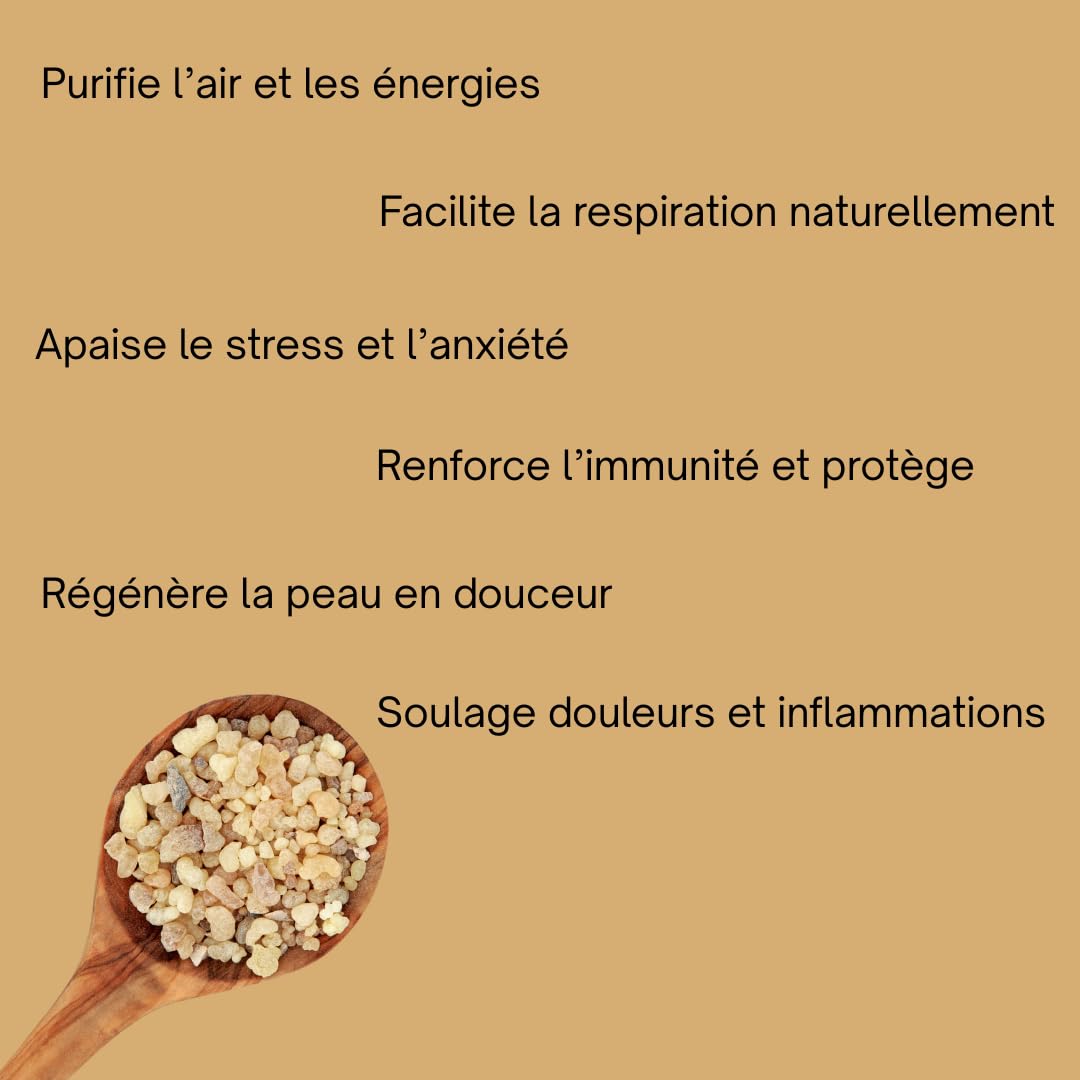 Resine d'Oliban Louban Anti-âge Naturel Purification d'intérieur