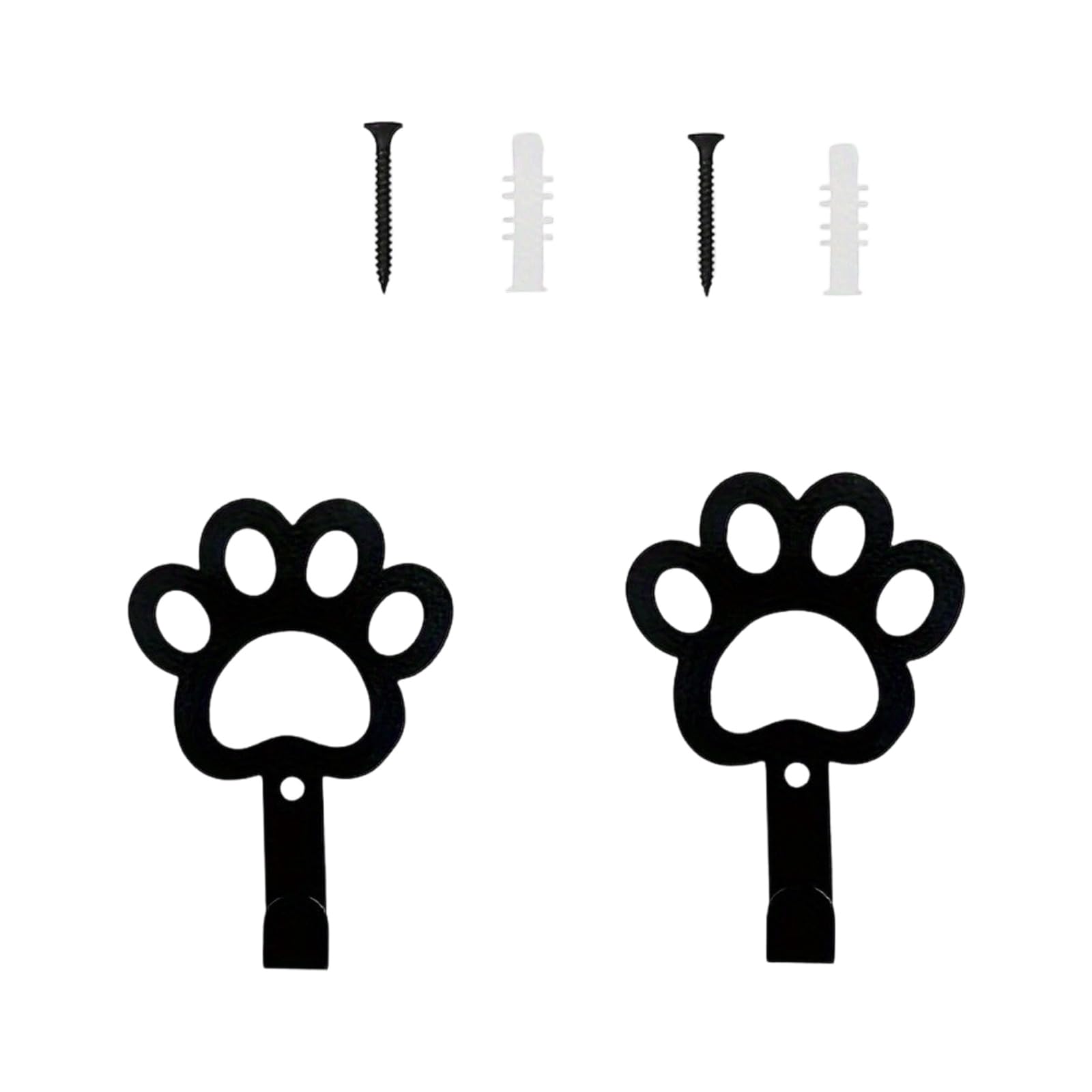 Hsioluted Multicolor Of 2 Stylish Dog Paws Hooks For Entryway Hallway Decoration Rustproof Carbon Steel Hangers For Keys And Coat Lovely Wall Fasteners