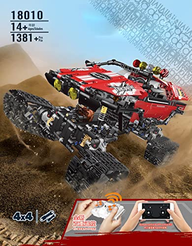 ASPAS MK 18010 Technik Off-Road Buggy Mit Motoren, 1381 Teile Technik 4x4 Extreme-Geländewagen groß Bausatz Kompatibel… – Bild 3