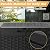 Fancyango 31 Gallon Outdoor Deck Box Waterproof, Storage Box for Patio, Resin Storage Bench Lockable for Garden Tools, Package Delivery, Black