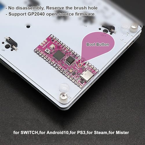 Klawiatura Fighting Box Stick, o Niskim Opóźnieniu WASD GP2040 CE Kontroler Walki Fightstick, dla Przełącznika Cherry MX, dla Przełącznika PC SteamDeck