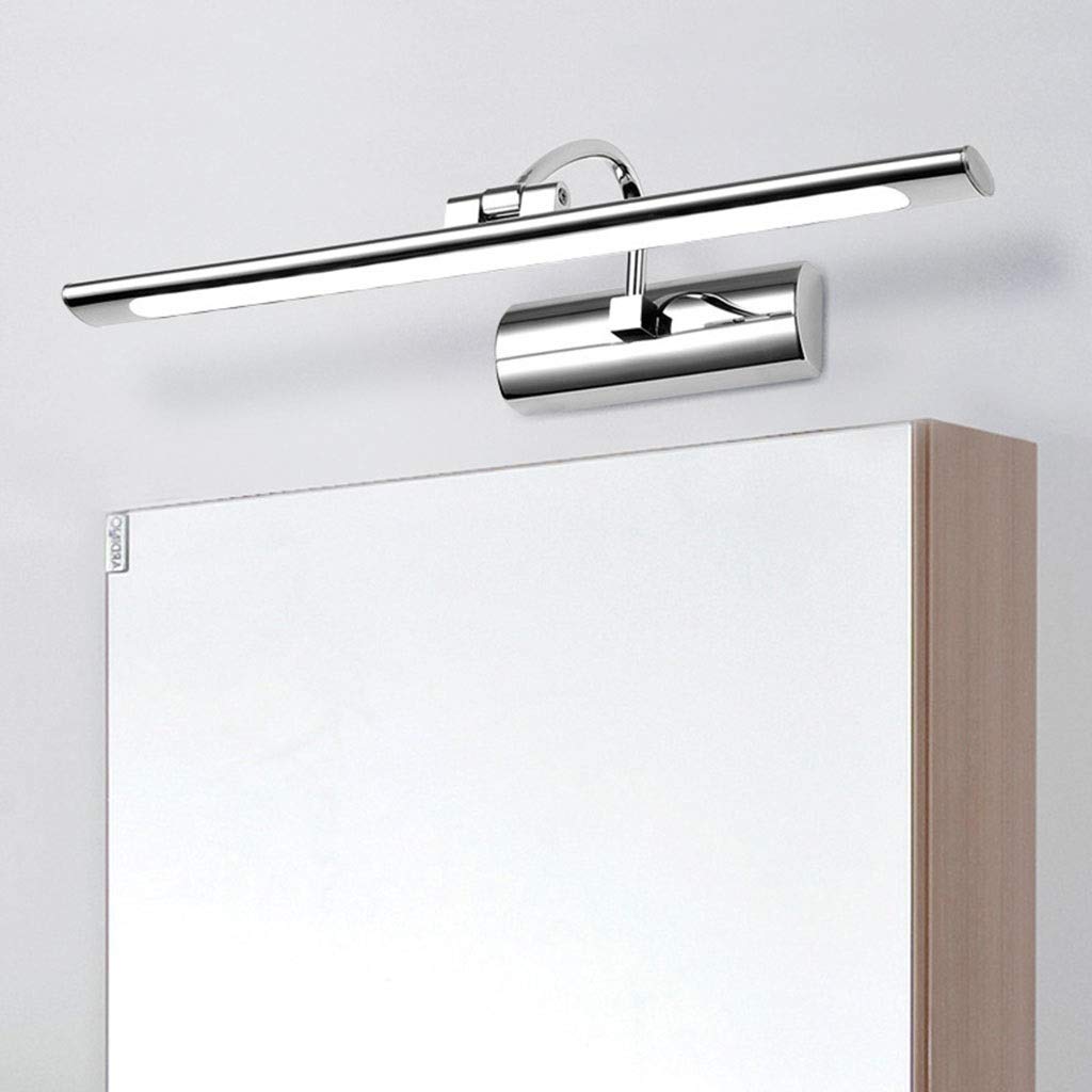 Badspiegellampen Led Spiegelfrontleuchte Badezimmerspiegelleuchte Feuchtigkeitsgeschützte Spiegelschrankleuchte Schminktisch Spiegelleuchte Silberne Wandbeleuchtung/82Cm/16W