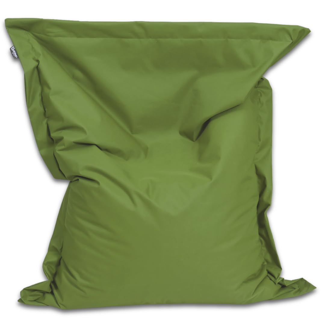 BuBiBag Sitzsack mit Füllung – fertig befüllt geliefert – Handgefertigt – Bean Bag Indoor & Outdoor – Kinder & Erwachsene – wasserabweisend weich bequem – 31 Farben 11 Größen