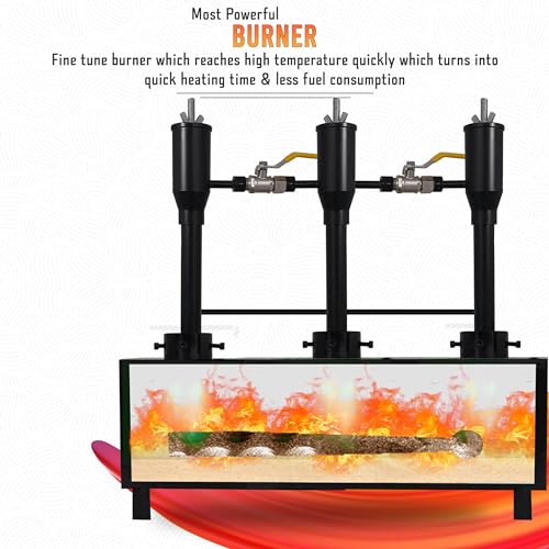 Simond Store PFI-07 Triple Burner Gas Propane Forge Furnace Blacksmith Knife Making W/ 1 Door thumb #1