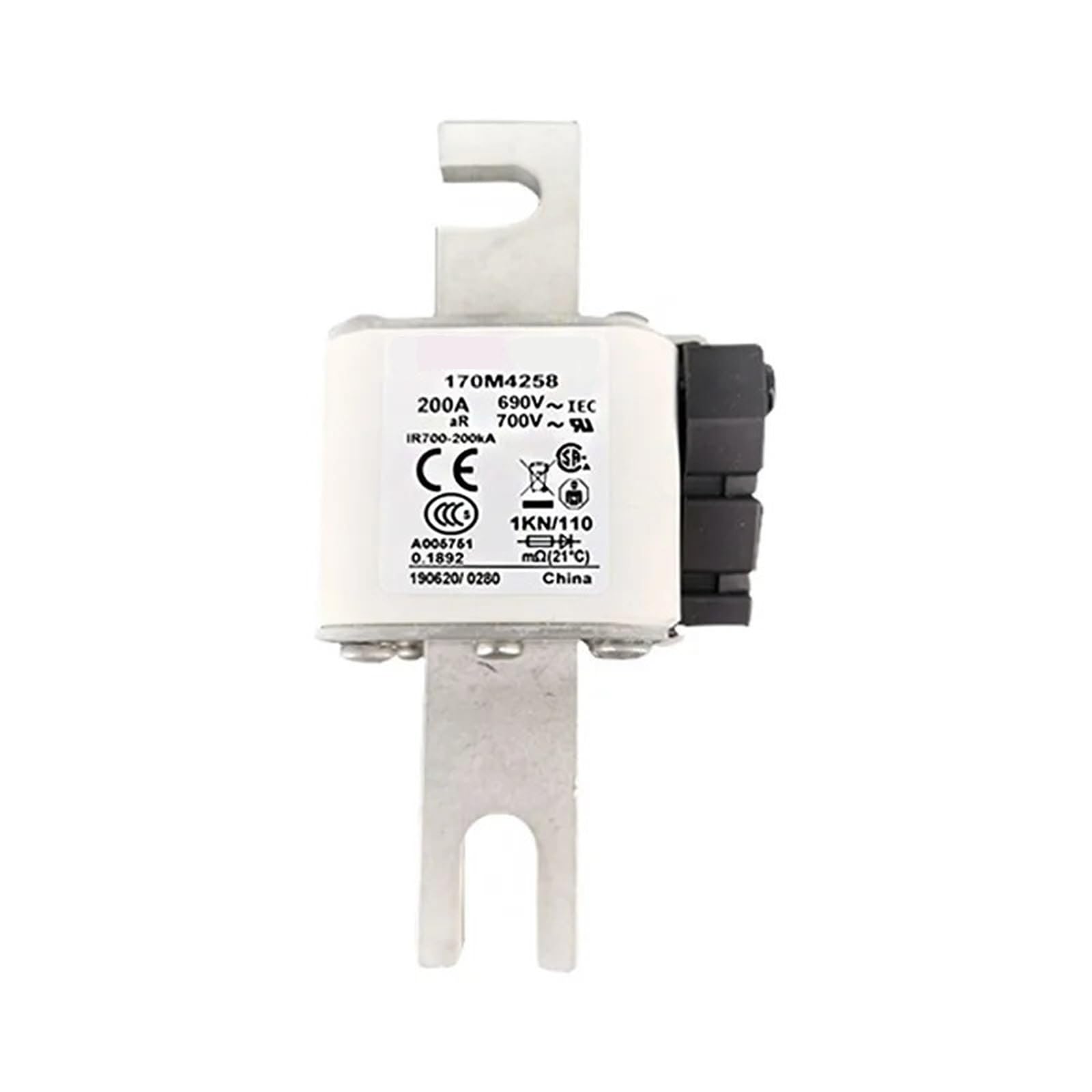 Fusible 170M4147 170M4146 170M4148 corps carré pour sectionneur