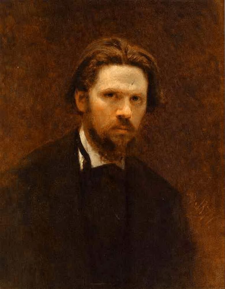 Art autoportrait Ivan Kramskoi toile peinte à la main pour mur vide