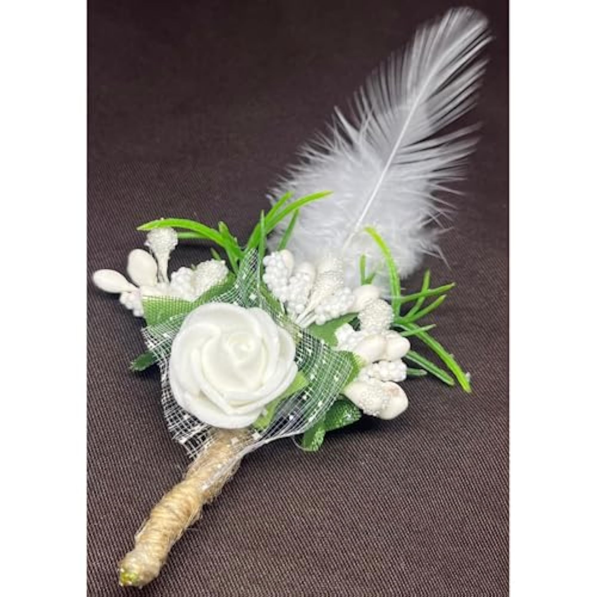 Unisex Flower Brooch, Elegant Floral Design