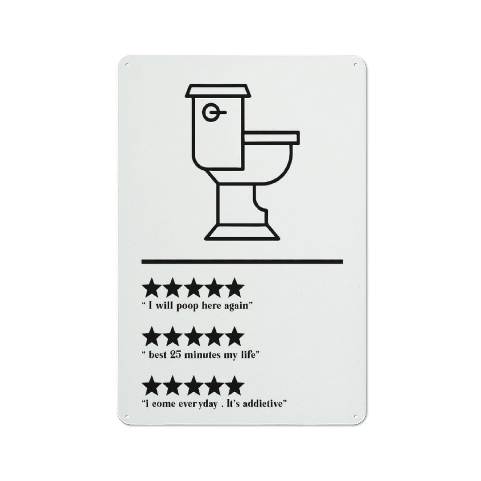 Junmoney Toilet 5 Retro Metal Plaque 30X20cm Featuring For Home Bar Wall, For Room Styling Across Home Bars And Entertaining Spaces