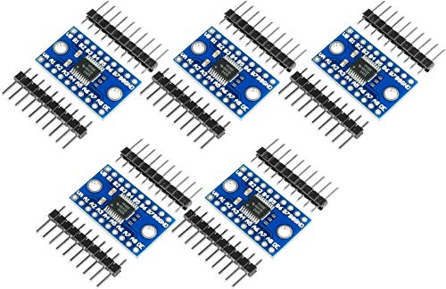 TECNOIOT 5pcs TXS0108E 8 Channel Logic Level Converter TTL 3.3V 5V Bi-Directional Convert | 5pcs 8 Canales de Nivel Lógico bidireccional bidireccional Módulo convertidor TXS0108E