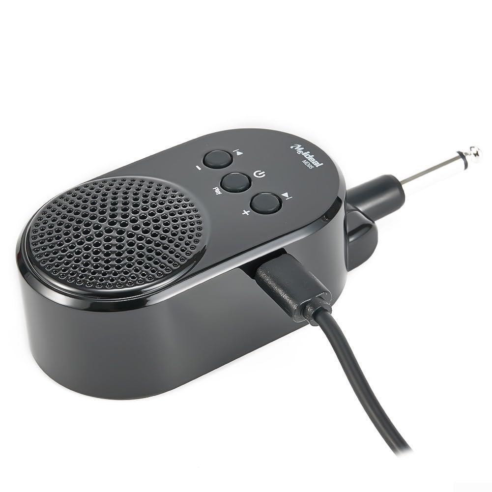 Wiederaufladbarer Gitarrenverstärker, tragbarer Mini-Gitarrenverstärker, AMP 6,35 mm Stecker, USB wiederaufladbar für E-Gitarre, Bass