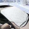 FREESOO Couverture Pare-Brise de Voiture Pare Soleil Neige Anti-Givre Pare-Brise Avant Anti UV Repliable Universelle de Pare-Brise Protection pour Voiture 147CM*100CM
