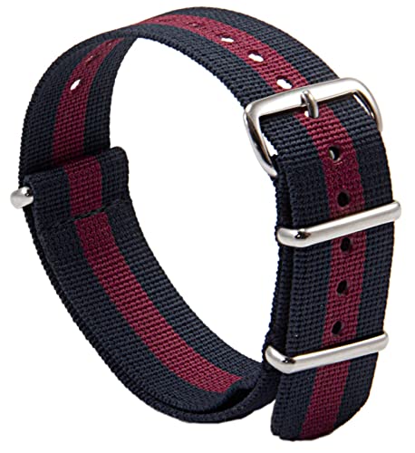 The Regimental Shop Household Division G10 Watch Strap Navy/Maroon