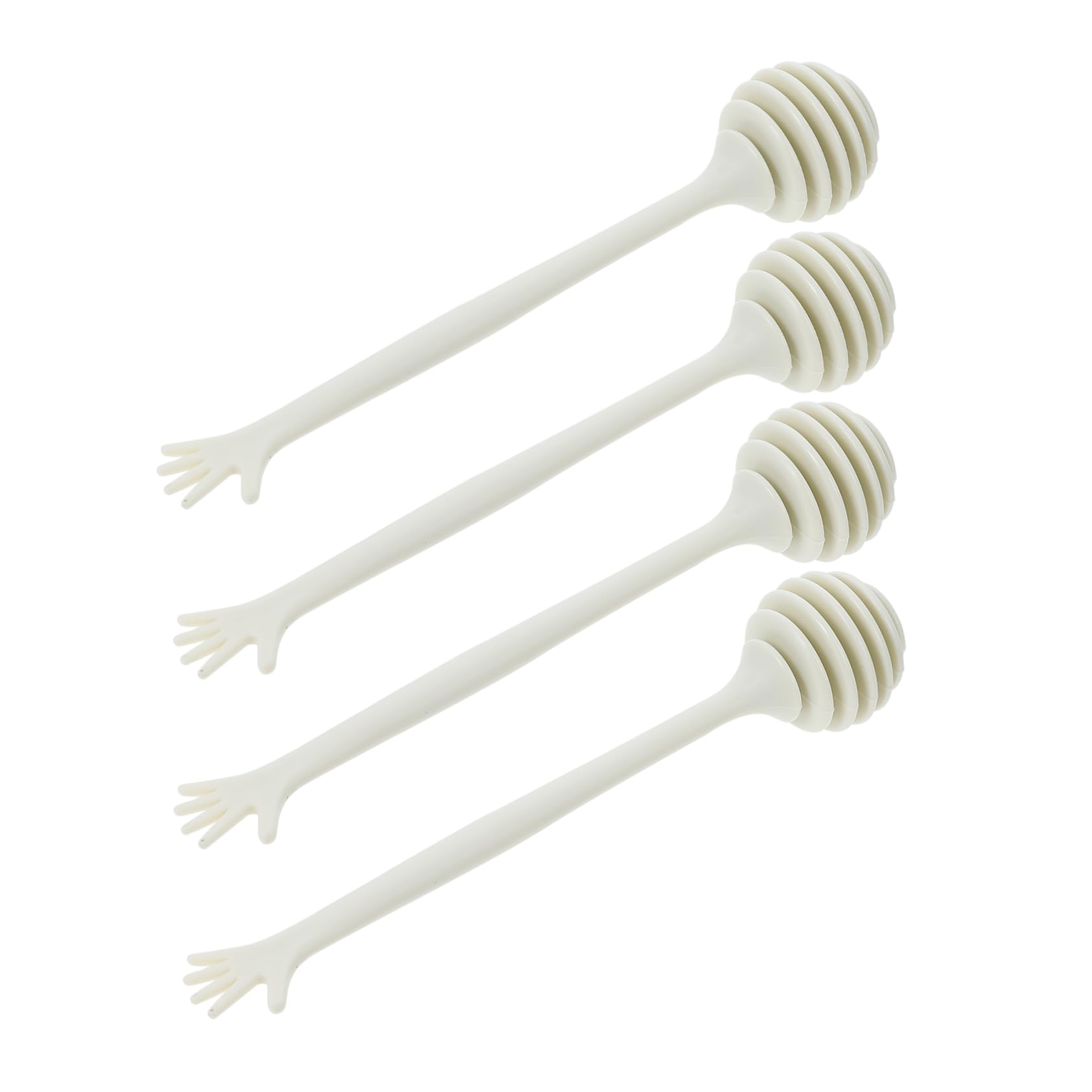 Alipis 4pcs Honey Dipper Sticks Food-grade Honey Stirring Rods Practical Tools for Home and Restaurant Use Easy to Clean Multipurpose Kitchen Accessories