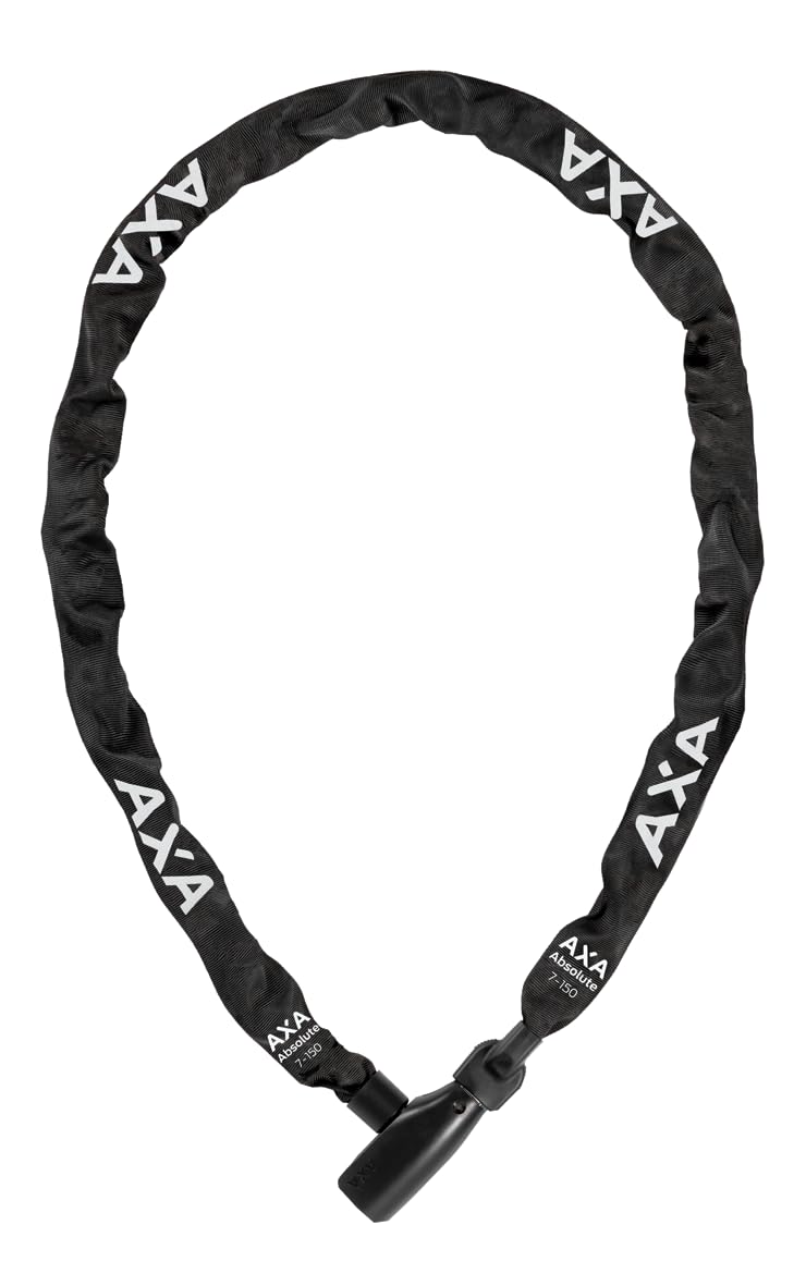 AXA 59071595KS Absolute 7-150 Chain Lock, Black, 150 cm