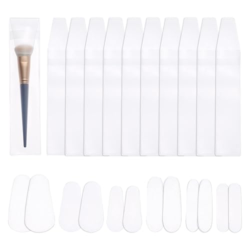 CHGCRAFT 22 unids 2 Estilos Cepillos de Maquillaje Cubiertas de Bolsas de Plástico Maquillaje Cosméticos Cepillos de Maquillaje Cepillos de Maquill