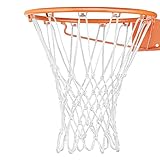 Basketball Net 1 Pack White 12 Loops Netting Replacement Thicker Ropes Weaved All Weather Bright Coloured Endurable Environment Friendly Polyester
