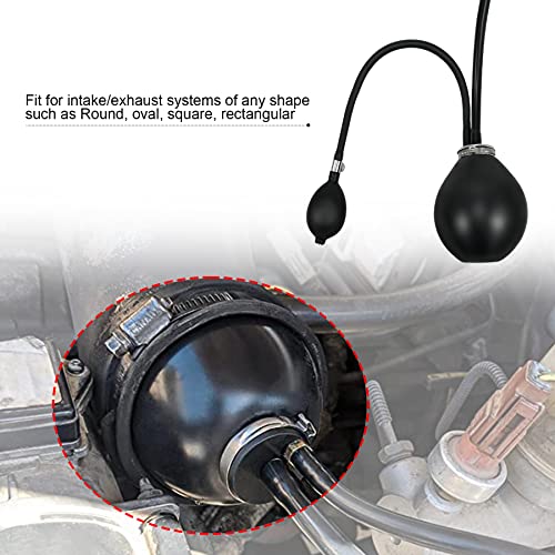 Easy Intake Adapter with Strong Sealing Expandable Bladder Automotive Evap Smoke Machine Leak Tester Accessories Smoke Machine Inflatable Bladder for 12V Vehicle Fuel Leakage Detector Diagnostic
