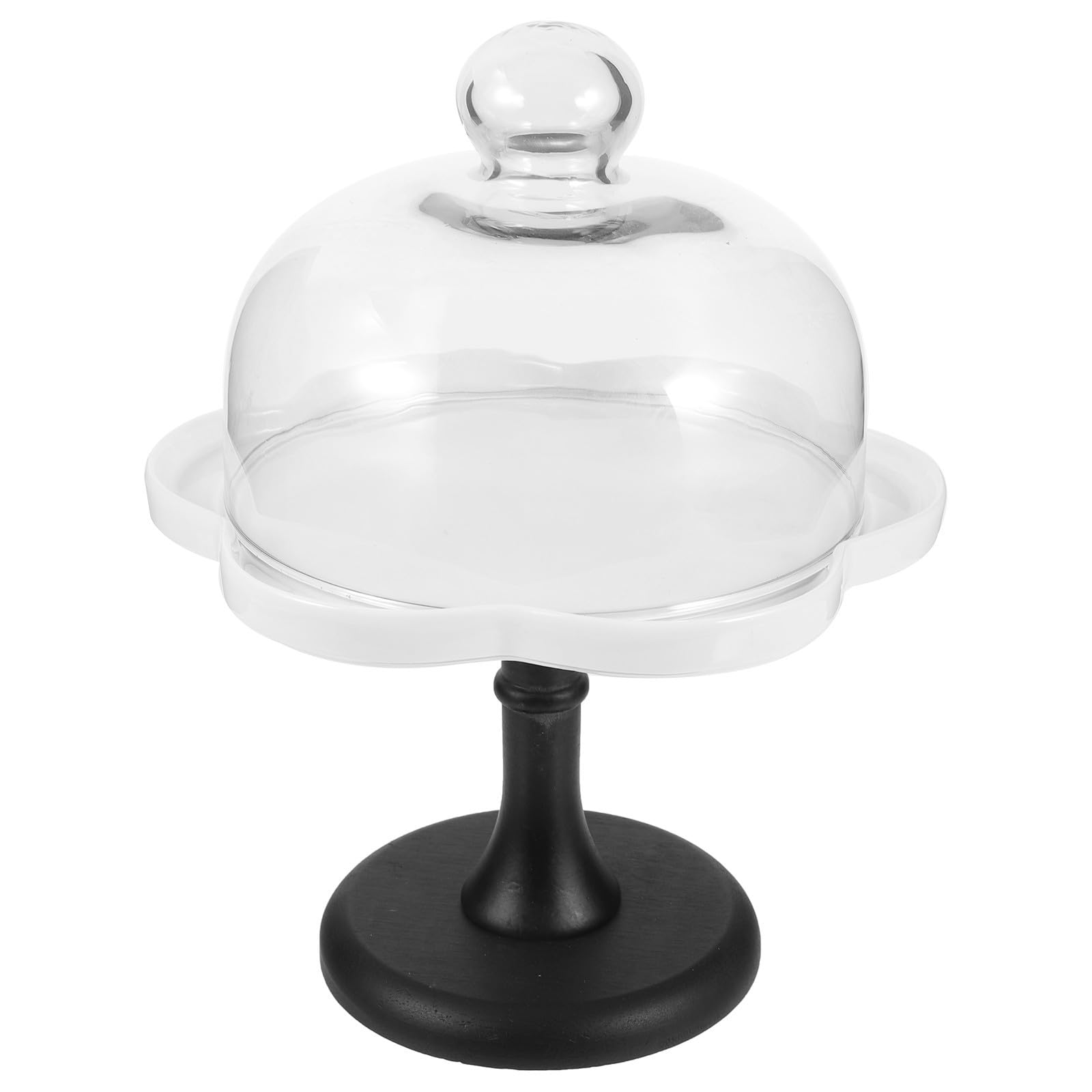 BESTYASH Soporte para Pasteles con Cúpula y Base Elevada de Cerámica