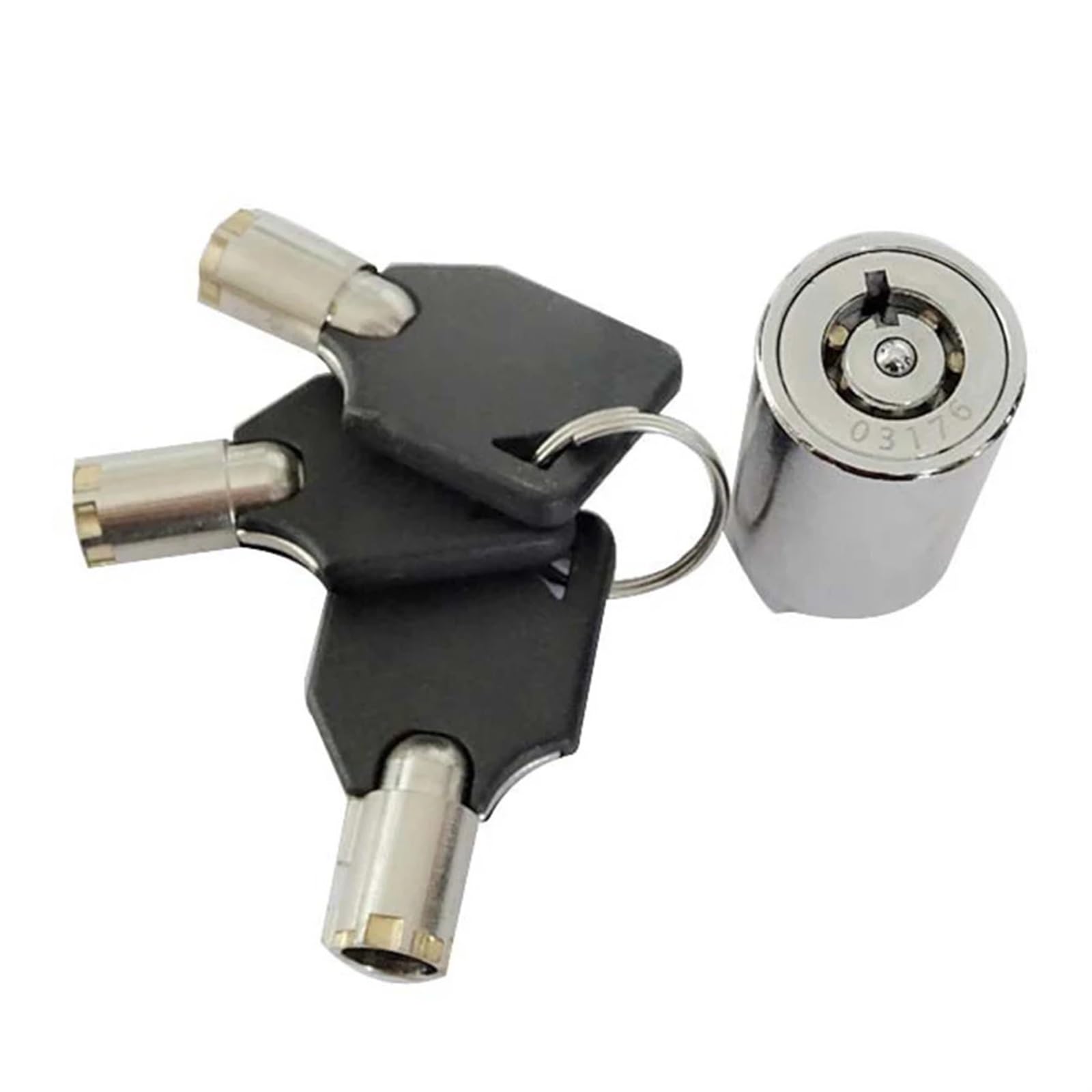 Serrure à clé pour armoires interchangeables lot de 1 pièce cylindre de sécurité