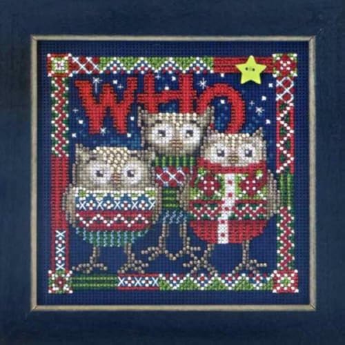 Image of Who Trio - Beaded Cross Stitch Kit MH143306 - Buttons & Beads 2013 Winter