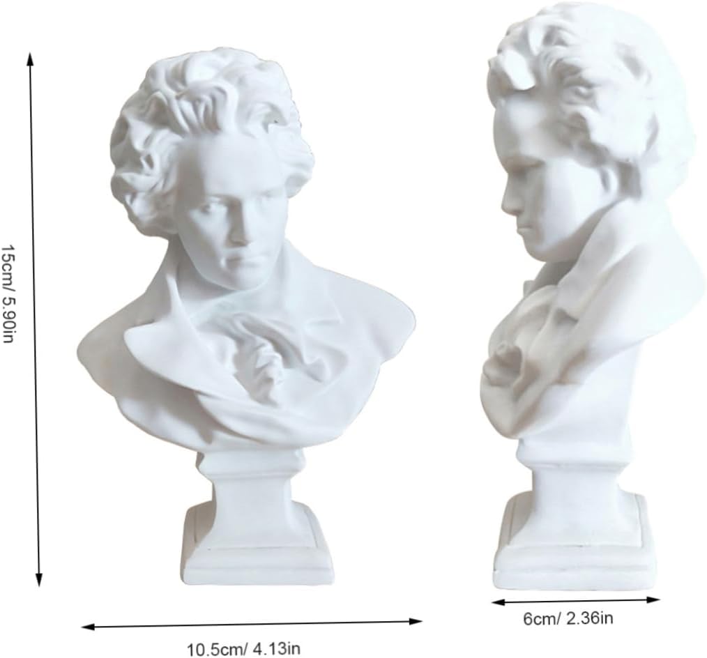 VALICLUD Classical Bust Sculpture Resin Portrait Decor for Porch Hotel