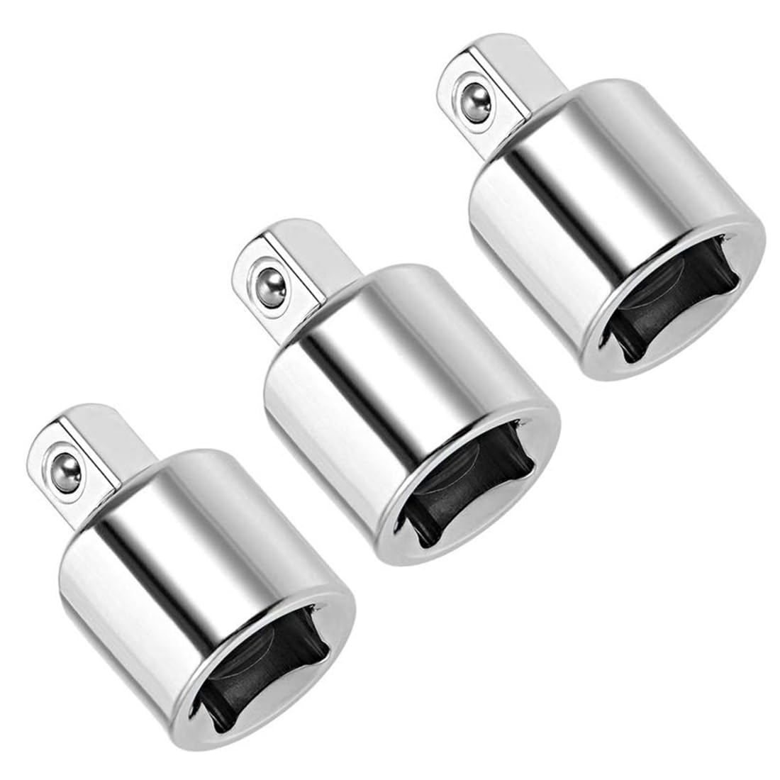 TOP-VIGOR 3Pcs 3/8 Inch Female to 1/4 Inch Male Socket Adapter