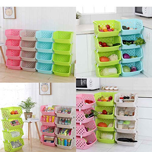 Panier de support empilable pour résoudre le désordre du bain - 8