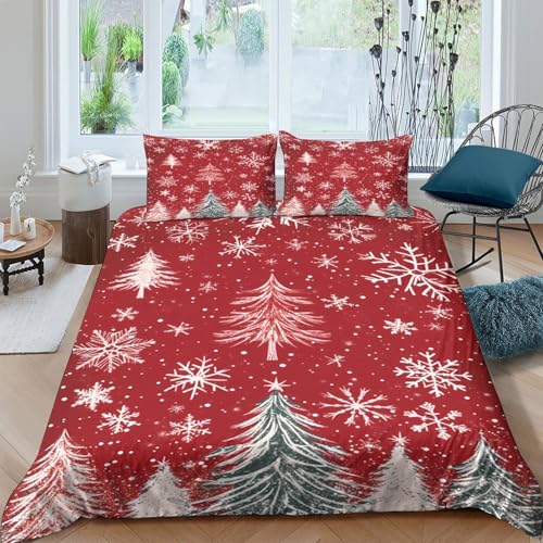 Housse de couette Noël 3D imprimée en microfibre premium lit simple - 2