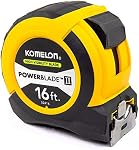Komelon 52416; 16' x 1.06" Lame électrique II Mesure de bande, ABS Cas, jaune/noir, petit