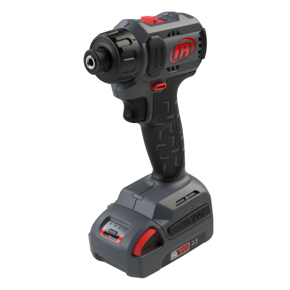 Ingersoll Rand D3411 1/4" Hex 20V Cordless Compact Screwdriver, Quick Change Chuck, 50 Nm, Pistol, Bare Tool - Image 2