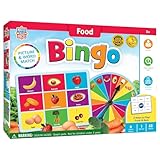 Masterpieces Kids Games - Food Bingo Game - Fun Family Entertainment for Kids and Adults - Educational, Engaging, and Perfect for Game Night, Classroom Activities, and Interactive Play for All Ages