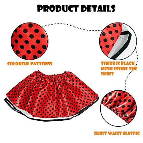 BARVERE Costume da coccinella, da ragazza, con