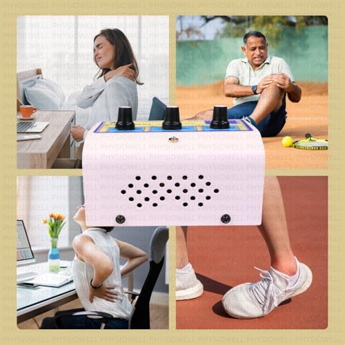 Image of Physiowell TENS & MS Combo Physiotherapy Machine | Muscle Stimulator & Electrotherapy Device for Pain Relief | TENS Machine for Nerve Pain, Muscle Pain & Rehab | Portable Physio Equipment with Electrodes & Cables