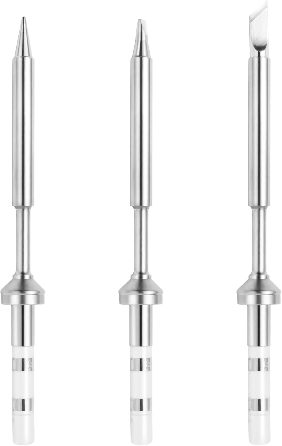 FEITA Pinecil TS100 Soldering Iron Tips Replacement for Mini Portable Micro Solder Pen Various Models Stations Tool Soldering Accessories (TS-B2/I/BC2/D24/K/KU 6pcs)