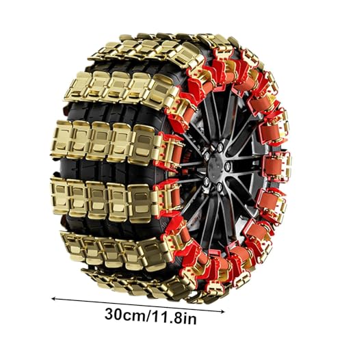 Cadenas de neumáticos de invierno de metal espesado antideslizante para coches y SUV 6